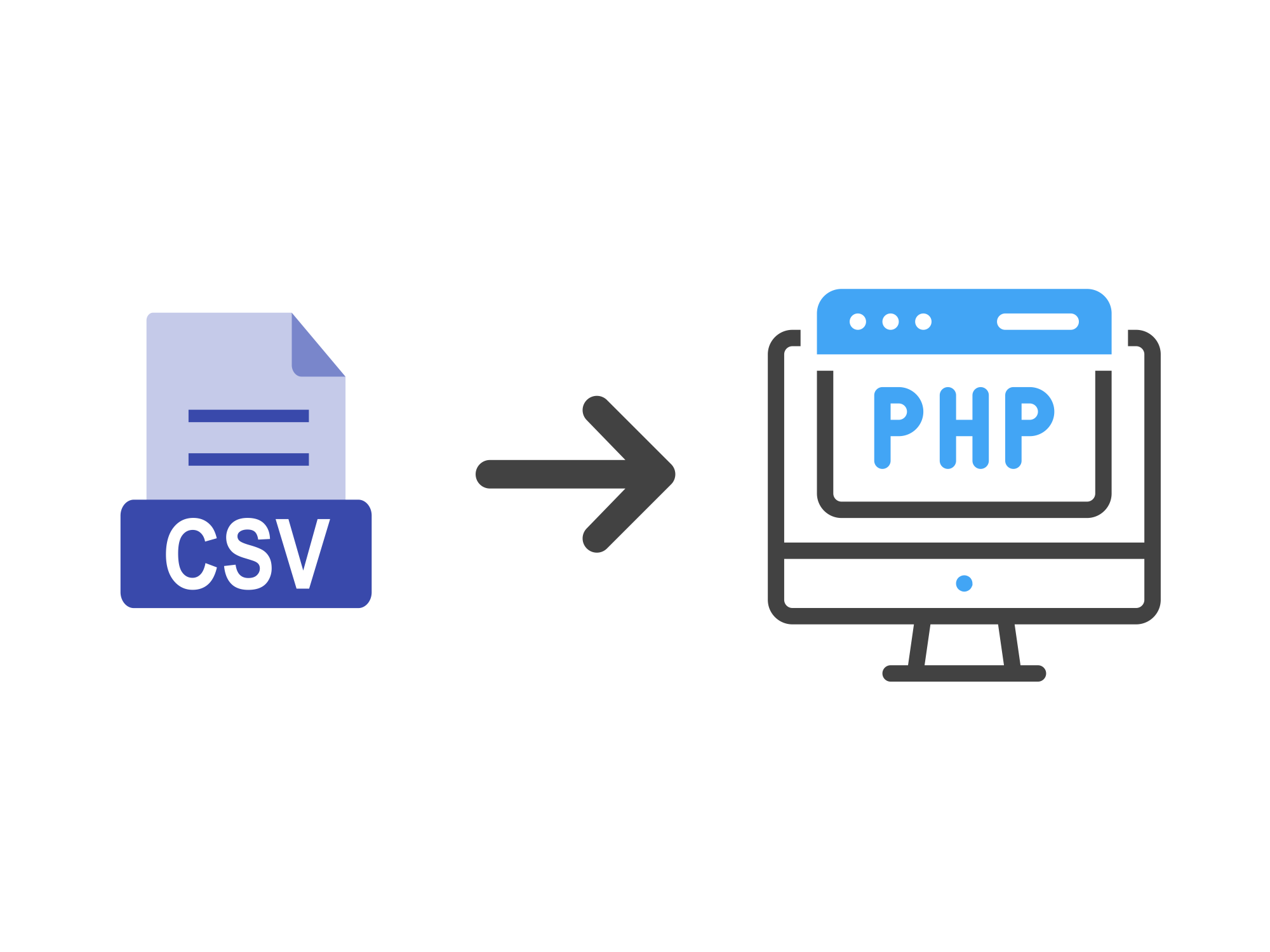 csv to php